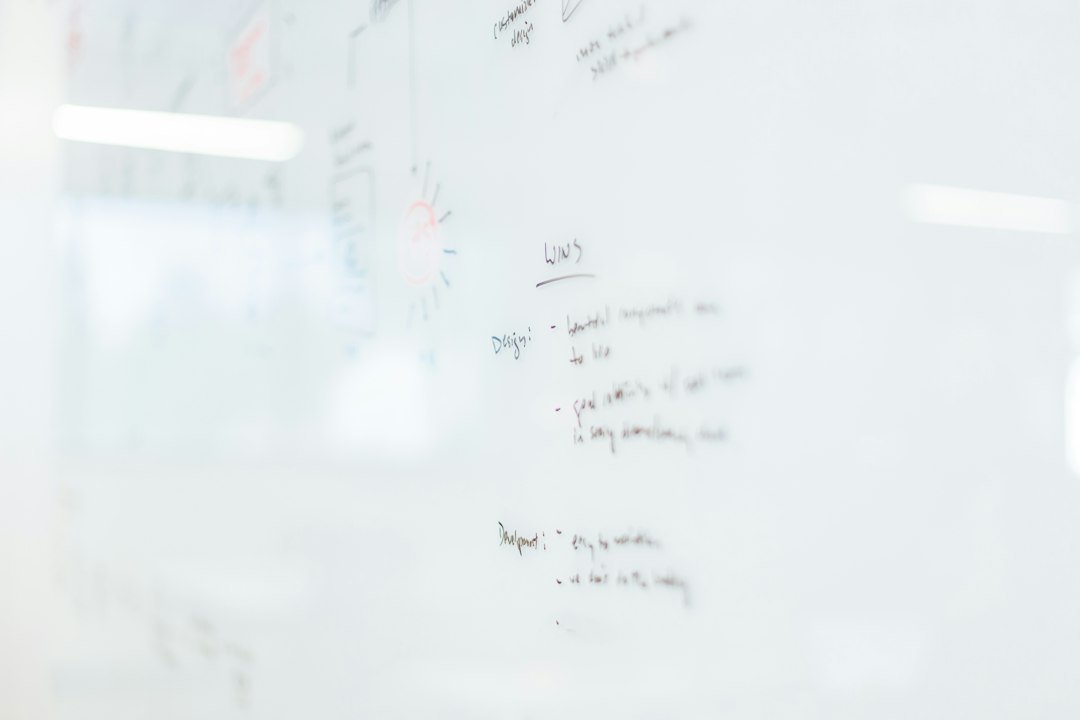 white dry erase board